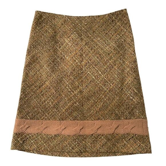 Cynthia Steffe Tweed and Knit A line Skirt 8 - Picture 1 of 11